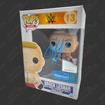 Brock Lesnar signed WWE Funko POP Figure #13 (Walmart Exclusive w/ JSA) Signed By Superstars 