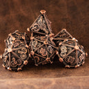 Weird West Wasteland Hollow Metal Dice Set - Bronze