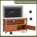 44 Inch Wooden Storage Cabinet TV Stand