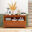 44 Inch Wooden Storage Cabinet TV Stand