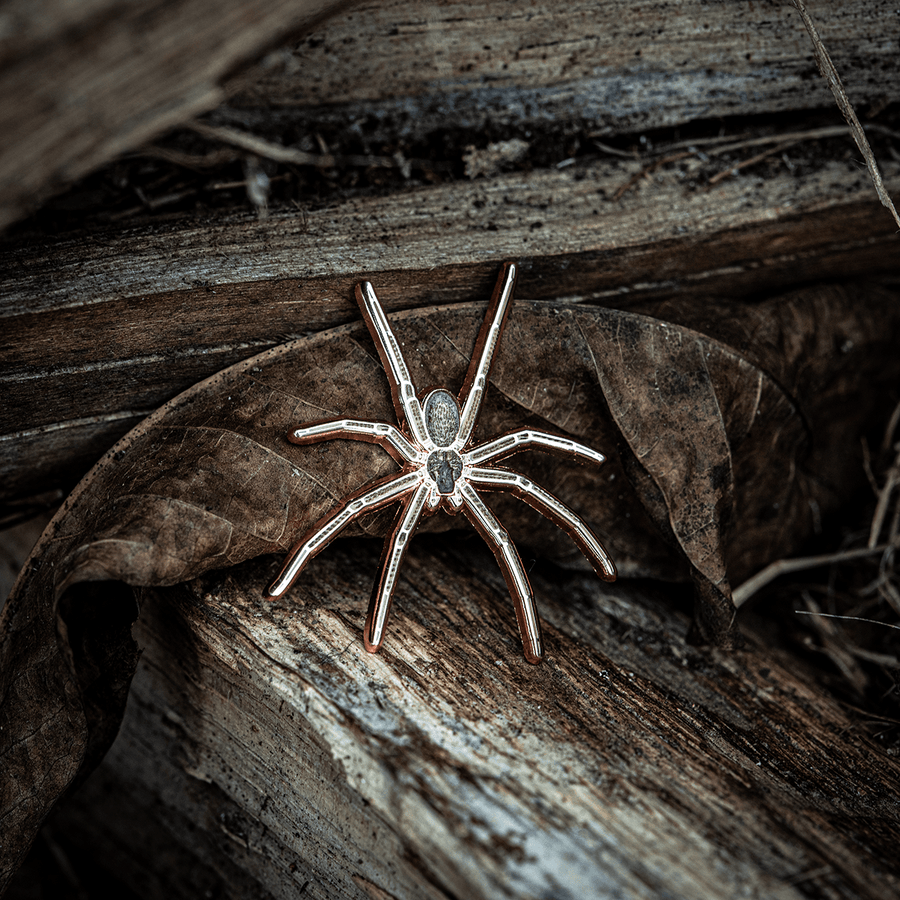 Brown Recluse Female Spider Enamel Pin