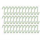 Set of 60 Matte Green Metal Wire Christmas Ornaments Hooks Hangers 1.16 Inches