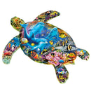 Contours - Turtle Sailing 1000 Piece Shaped Jigsaw Puzzle