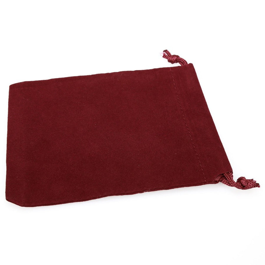 Velour Dice Bag (Large): Burgundy
