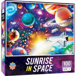 Sunrise in Space 100 Piece Jigsaw Puzzle