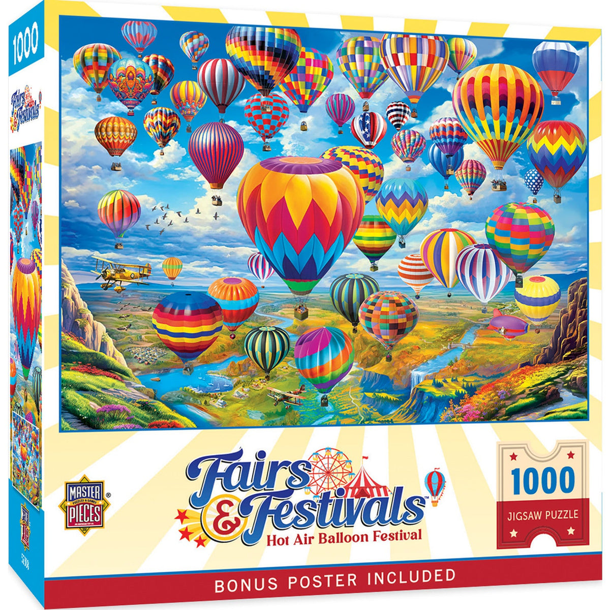 Fairs & Festivals - Hot Air Balloon Festival 1000 Piece Jigsaw Puzzle ...