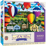 A.M. Poulin Gallery - Hot Air Adrift 1000 Piece Jigsaw Puzzle