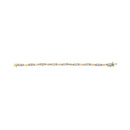 10K Yellow Gold 1.00 Cttw Round-Cut Diamond Spiral Link 7" Bracelet (H-I Color, I2-I3 Clarity)