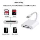 Mobile Phone Camera Card Reader Adapter OTG Data Cable