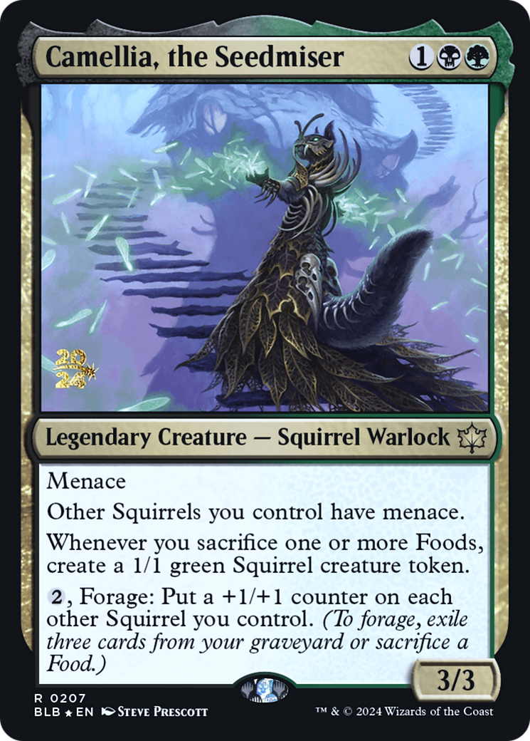 Camellia, the Seedmiser (PRE-207) - Bloomburrow Promos Foil