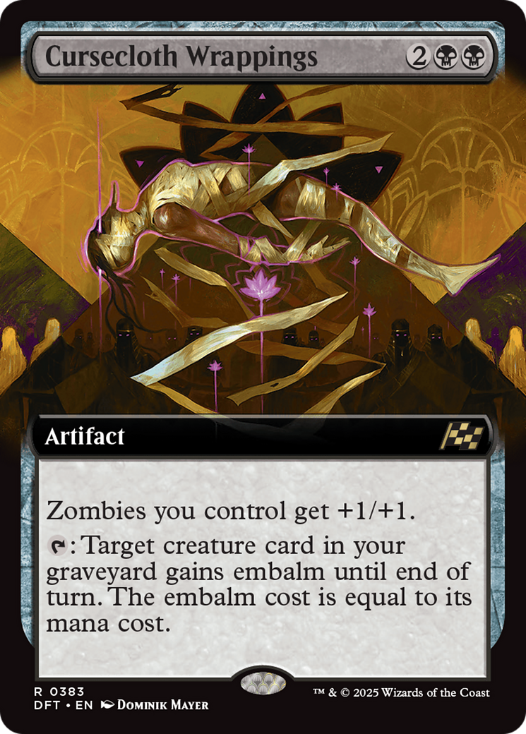 Cursecloth Wrappings (DFT-383) - Aetherdrift: (Extended Art) Foil