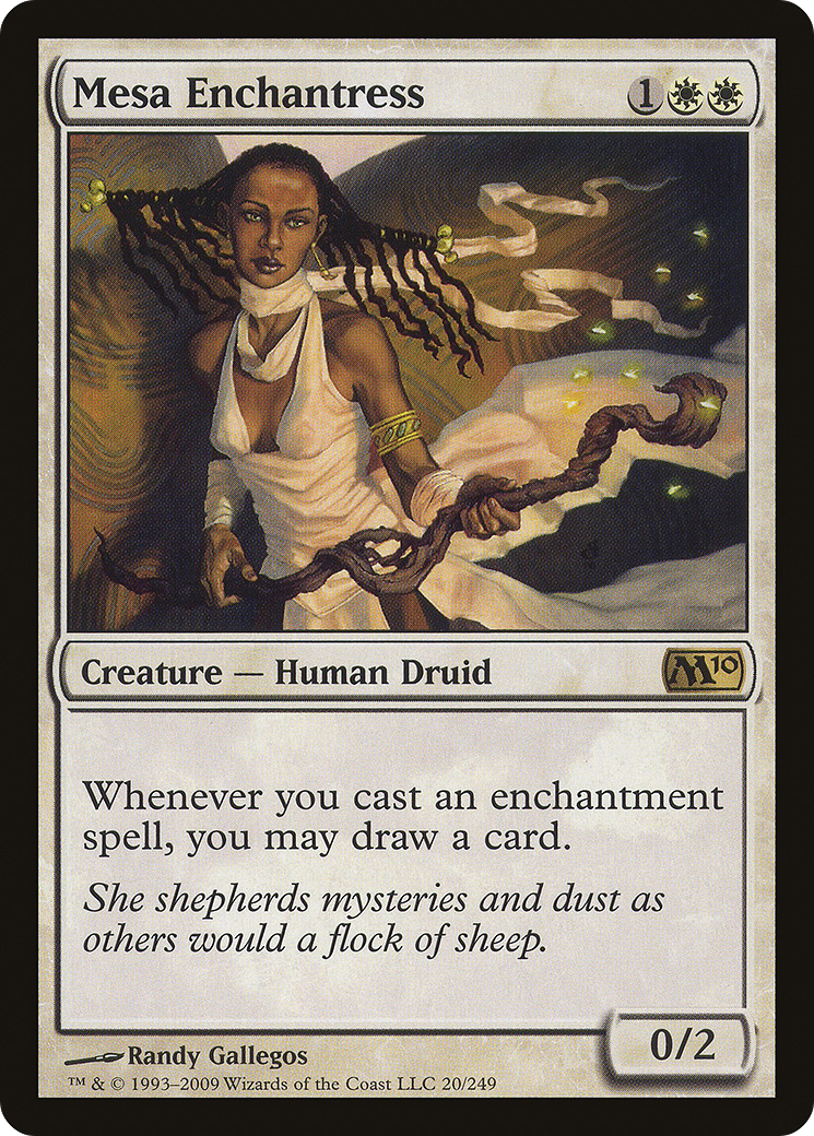 Mesa Enchantress (M10-020) - Magic 2010 Foil