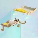 Cat windowsill suspended hammock bed