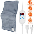 22.8x11.4” Electric Heating Pad for Shoulder Neck Back Spine Legs Feet Pain Relief w/ 9 Temperature Levels 4 Timer Modes