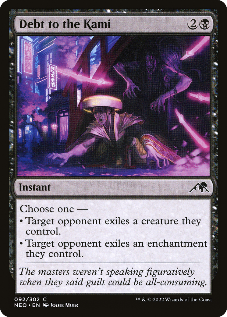 Debt to the Kami (NEO-092) - Kamigawa: Neon Dynasty Foil