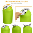 Bathroom Accessories Set 6 Pcs Bathroom Set Ensemble Complete Soap Dispenser Toothbrush Holder Tumbler Soap Dish Toilet Cleaning Brush Trash Can