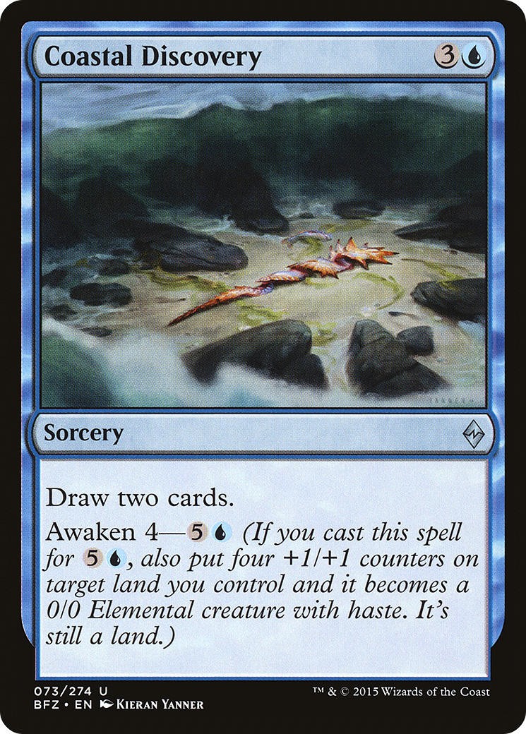 Coastal Discovery (BFZ-073) - Battle for Zendikar Foil