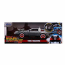 Back to the Future Part III die-cast 1:24 scale "Hollywood Rides" light-up DeLorean Time Machine