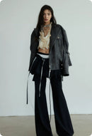 Dark Rock Genderless Futuristic Motorcycle Vintage Jacket