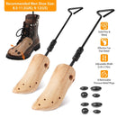 One Pair Boot Stretcher Adjustable Width Shoe Shaper Wooden Boot Widener Expander for Men