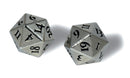 Ultra PRO: Heavy Metal Dice - D20 (2-Dice Set / Chrome)