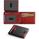 Carbon-fiber Flip-top Money Clip Double-folded Short Style