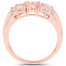 1.50 Carat Genuine Morganite .925 Sterling Silver Ring