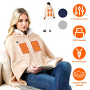 Wearable Heated Blanket with 8 Heating Zones and 3 Temp Levels