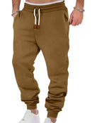 Male Solid Color Loose Cuffed Sports Casual Sweatpants