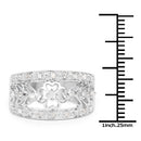 0.31 Carat Genuine White Diamond .925 Sterling Silver Ring