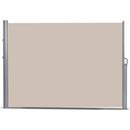 118.5 x 71 Inch Patio Retractable Folding Side Awning Screen
