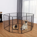 8 Metal Panel Heavy Duty Pet Playpen Dog Fence with Door