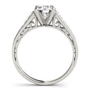 14k White Gold Cathedral Design Diamond Engagement Ring (1 1/4 cttw)