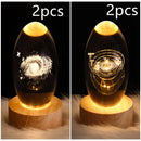 LED Galaxy Crystal Ball 3D Moon Lamp