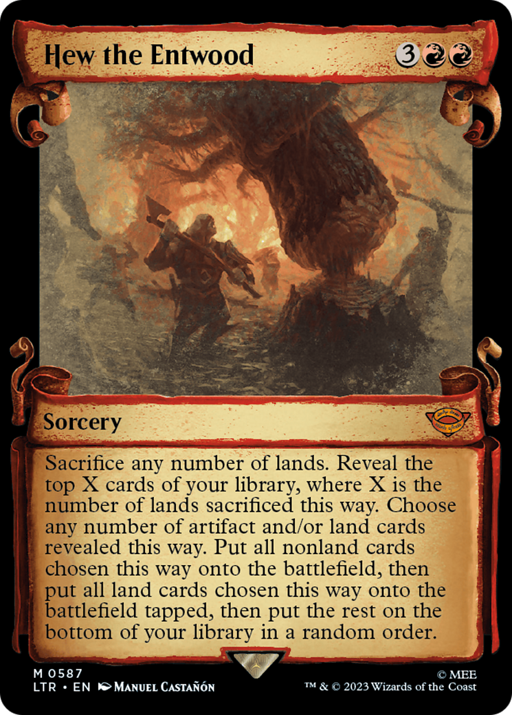 Hew the Entwood (LTR-587) - The Lord of the Rings: Tales of Middle-earth: (Showcase) Foil