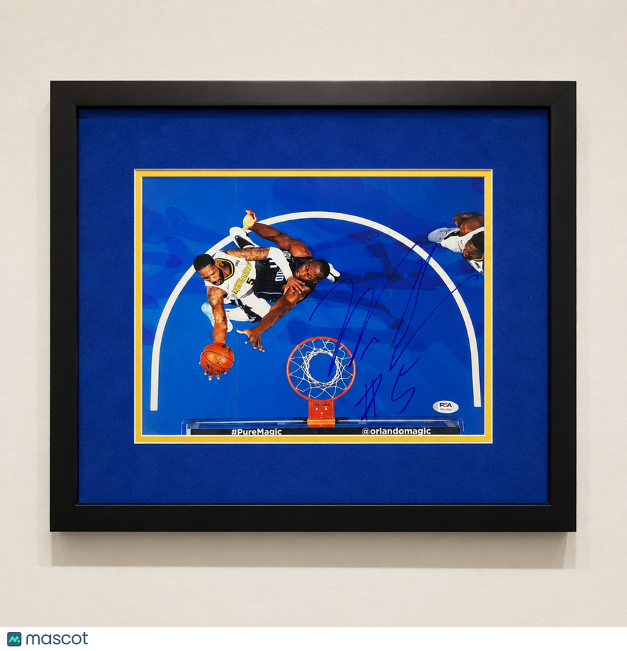 Will Barton Denver Nuggets Signed Basketball 11x14 Custom Framed Photo PSA