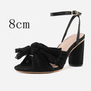 Fashion Sandals Thick Heel Bowknot