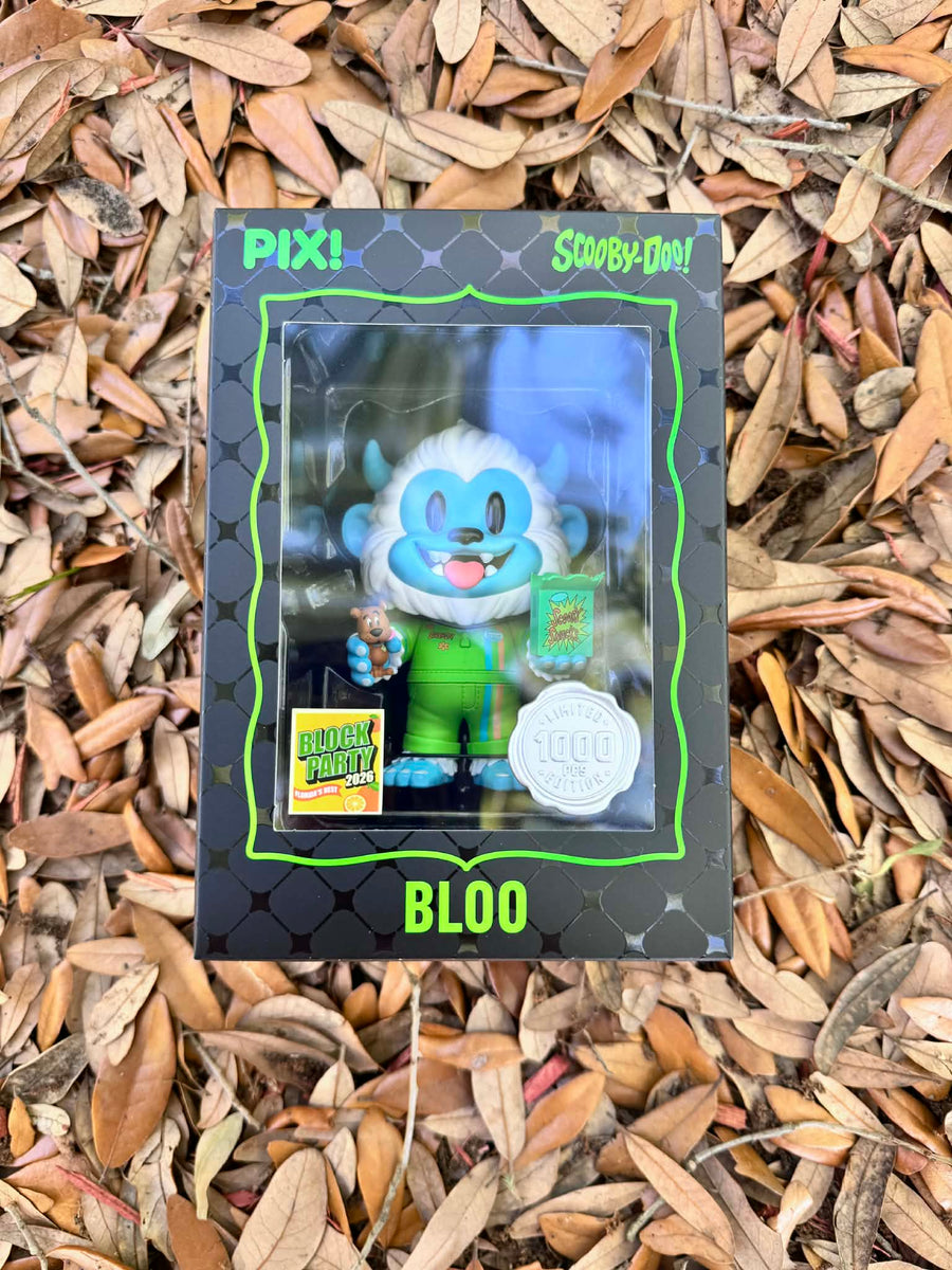 [Thrilljoy] [MEGACON Block Party] Bloo with Scooby and Scooby Snacks HERO LE1000 PIX Vinyl Figure with Protector