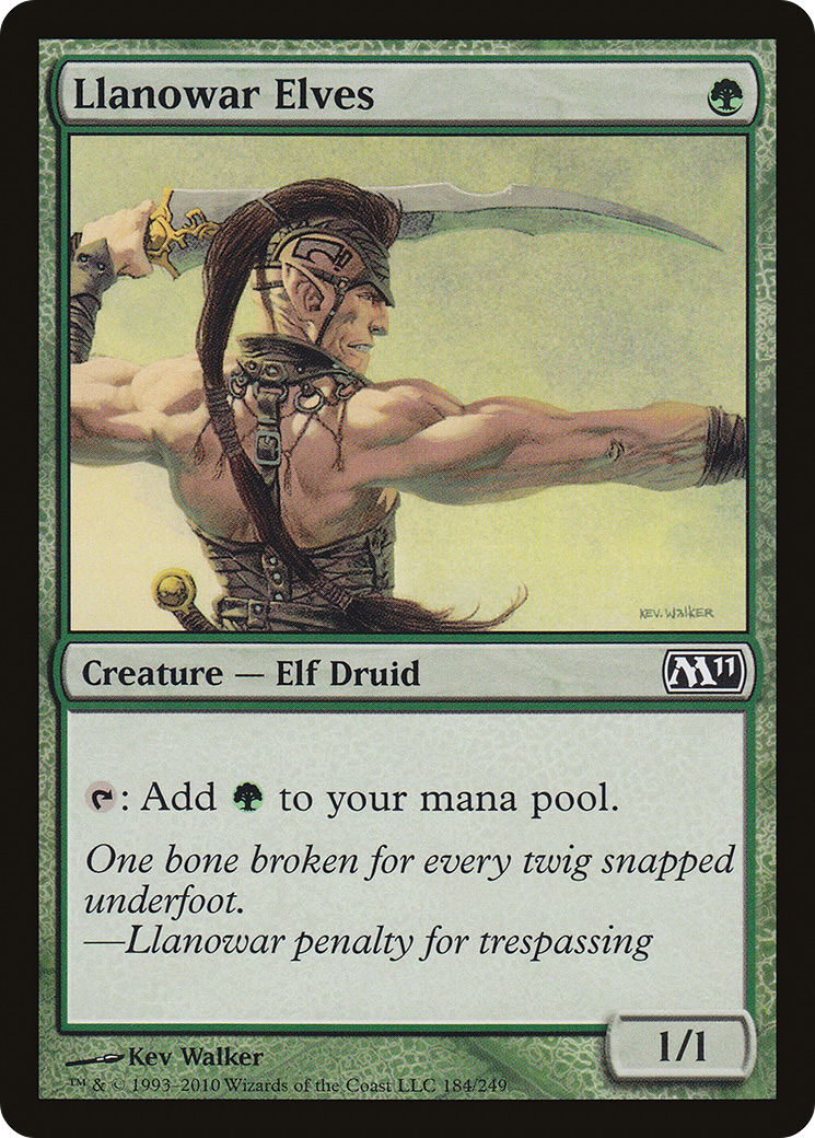 Llanowar Elves (M11-184) - Magic 2011 Foil