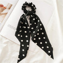 Long Flower Ribbon Headdress