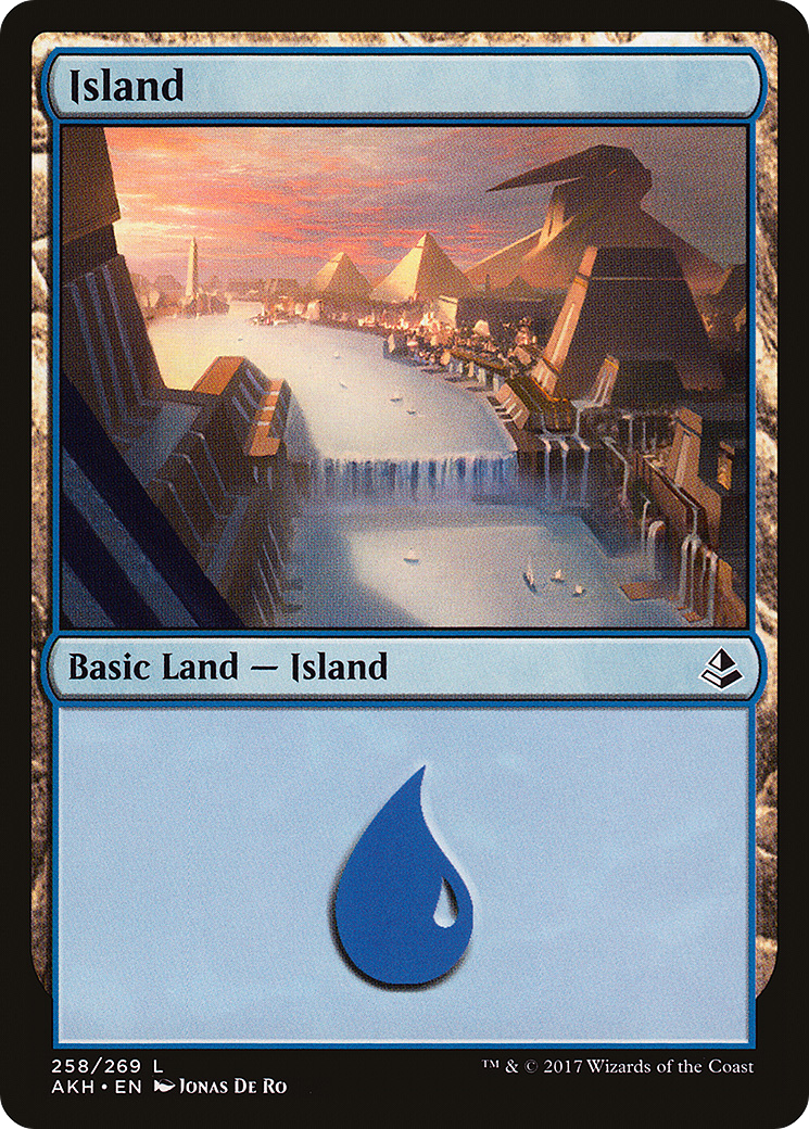 Island (AKH-258) - Amonkhet Foil