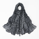 Twisted-pattern Cotton-linen Long Scarf Womens Outerwear Shawl
