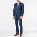 Calvin Klein Men's Extra-Slim Fit Blue Tonal Windowpane Suit
