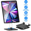 Foldable iPad Tablet Stand Adjustable Tablet Holder for Desk Rotatable Monitor Stand Holder Fit For iPad 11 10 9 8 7 Aluminum Alloy