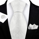 Jacquard-embroidered Cashew Flower Tie