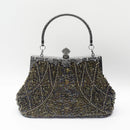 Vintage Handmade Beaded Embroidery Evening Bag For Gowns