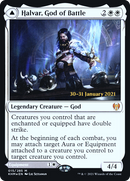 Halvar, God of Battle // Sword of the Realms (PRE-15S) - Kaldheim Promos Foil