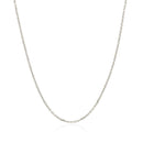 10k White Gold Cable Chain 1.1mm