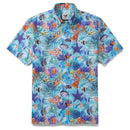 Hawaiian Shirt For Men Underwater Wonderland Button-down Shirt Short Sleeve 100% Cotton Shirt By Cigar