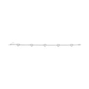 14K White Gold 1 1/2 Cttw Diamond Heart Station Strand Bracelet (H-I Color, I1-I2 Clarity) - 7.5 Inches